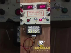 Rectangle 15 Beam Plastic Red Blue White LED Spotlight For Motorcycle