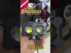Yellow White Flash 36W Universal Motorcycle Driving Lights LED Spotlight