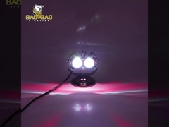 2 Bead White Yellow Falsh Aluminum Available Motorcycle Fog Light