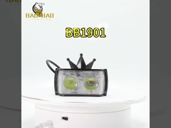 2 Bead Crown Plastic Metal RGB Flash Available Bike Decoration Fog Light