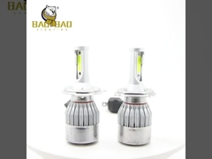 C6 H4 White And Yellow Dual Color 18 Watts Iron Metal Car Headlight Bulb Auto Parts