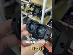 2 Eyes Plastic Body 12V White Yellow Dual Color Flashing Mini Driving Fog Light For Bike Parts