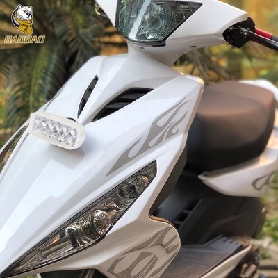 12V 12 Beam Mutiple Color Flash LED Headlight For Motorcycle Parts