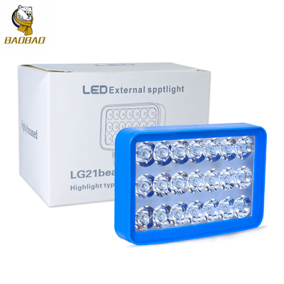 Blue Casing Plastic White Yellow Flash Universal Motorbike Headlight