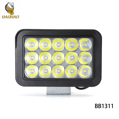 Rectangle 15 Beam Plastic Red Blue White LED Spotlight For Motorcycle