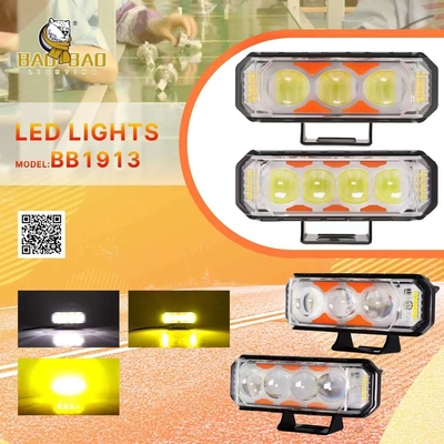 Rectangle Style Yellow Blue Red White High Brightness Motoecycle Spotlight