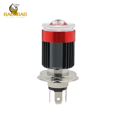 H4 BA20D Black Casing 80V Universal Motorcycle LED Headlight Bulb