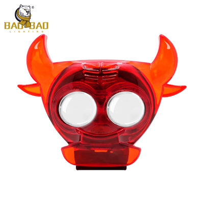 80V Bull Shape RGB Flash 2 Beads Auxiliary Projector Fog Light For Bike