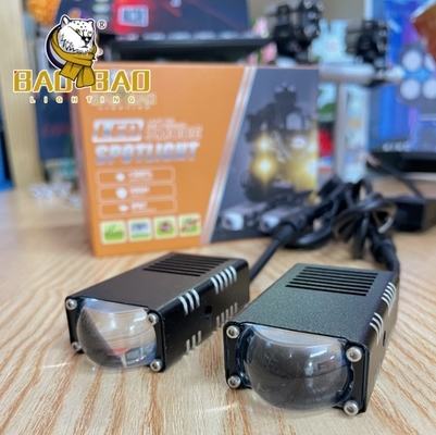 Devil Eye Aluminum White Yellow Dual Color Motorcycle Projector Fog Light