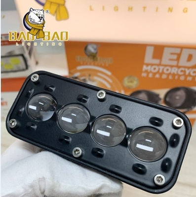 6 Beads Fog Light Aluminum  White Yellow Flash Dual Color Motorcycle Spare Part