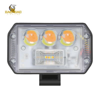 80V LED Work Light Metal White Yellow Dual Color Flashing Motorcycle Spare Parts