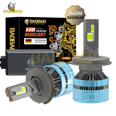 H4 160W Iron Car Led Headlight Bulb S22 White High Power Auto Parts