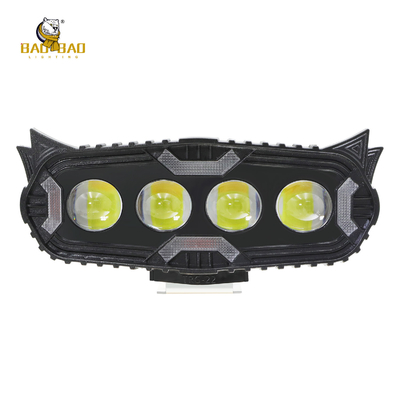 Red Blue Warning Plastic Project Light White Yellow Dual Color Motorcycle Fog Light