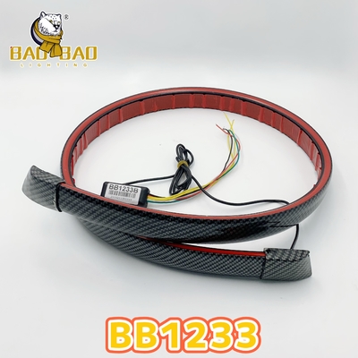 Carbon Fiber Car Light Bar Taillight Decoration Parts Trunk Led Light Auto Parts