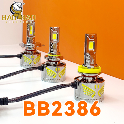 Golden Iron Metal LED Headlight Bulb Waterproof H4 H7 H11 9006 9005 LED Headlamp For Car