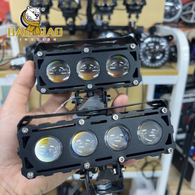 40 Watts 50 Watts Full Metal Red Devil Eyes White Yellow Dual Color Motorcycle LED Fog Light